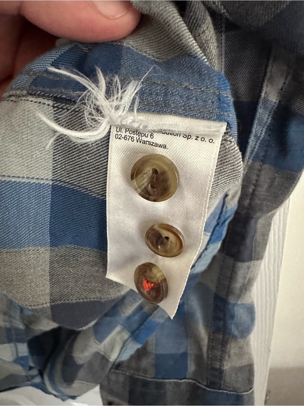 Size XXL The North Face Men’s Long Sleeve Plaid Button-Up Shirt Blue Grey - Picture 7 of 7
